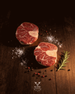 Fresh beef shank cut with marrow bone from Boucherie Beirut