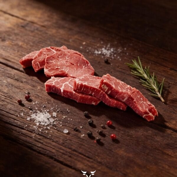 Minute Steak Certified Angus — thin-cut raw steak at Boucherie Beirut, Laval
