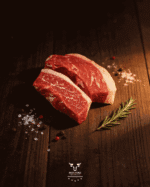 Picanha steak with fat cap on butcher paper at Boucherie Beirut Laval