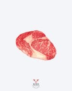 Wagyu Ribeye Steak 9+ Fullblood — raw marbled steak at Boucherie Beirut, Laval